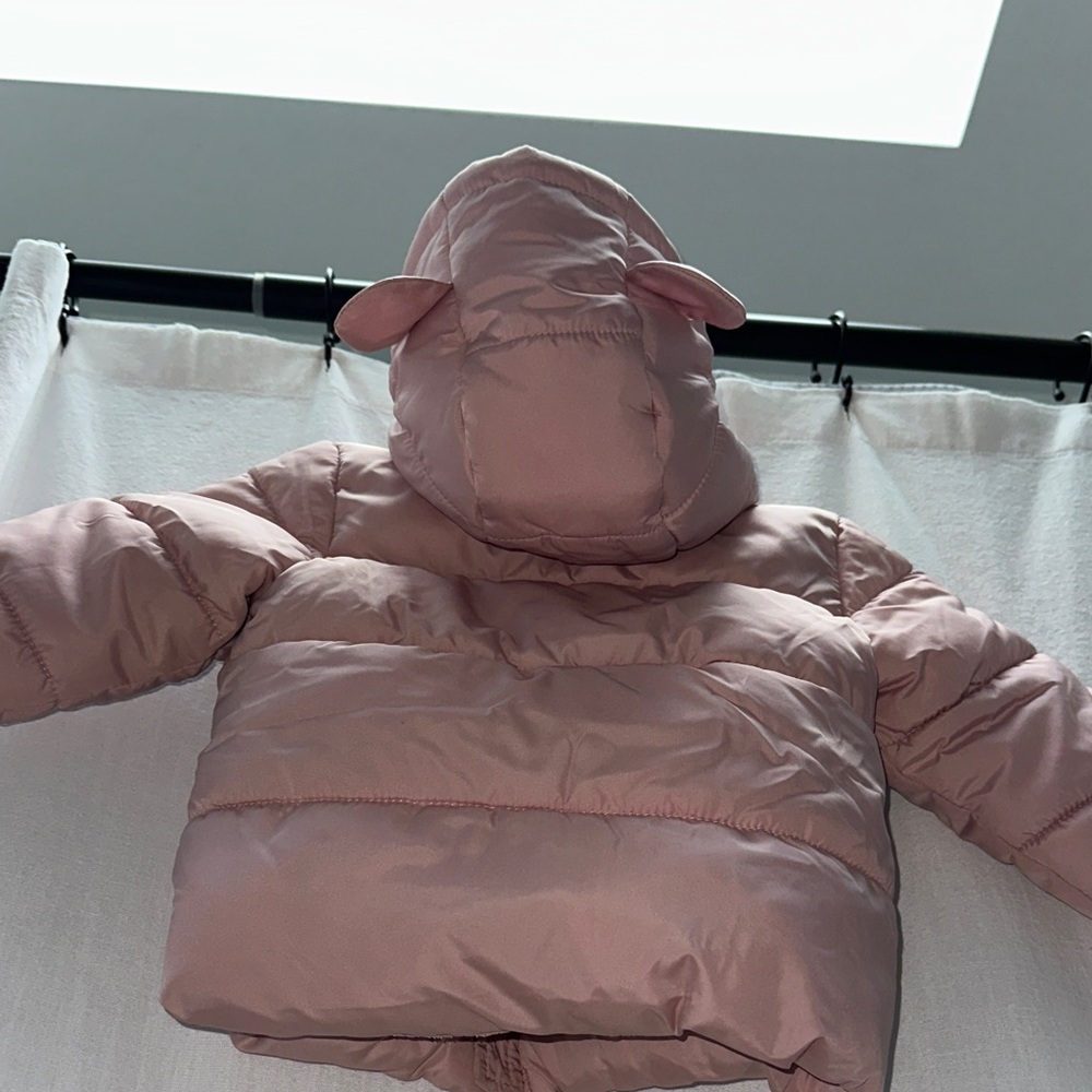 Old Navy Light Pink Kids Puffer Jacket - Picture 9 of 14